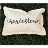 Home Place and Gather | Charlestown Script 12X18 Pillow In Hale Navy