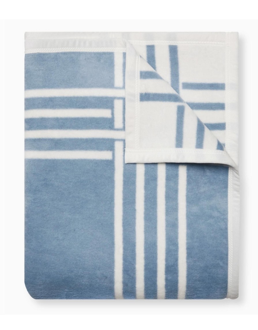 Home Place and Gather | Basketweave In Light Blue Blanket By Chappywrap