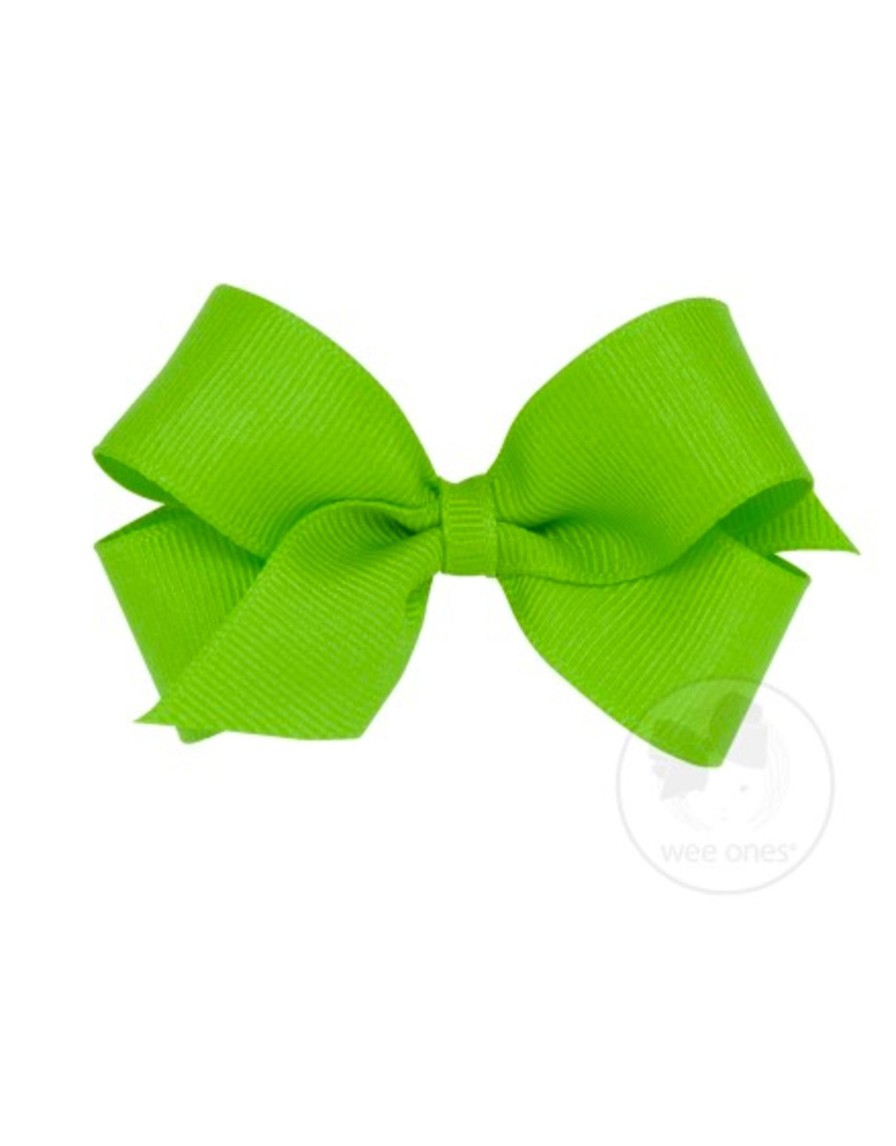 Lifestyle Place and Gather Bows | Wee Ones Mini Bow In Apple Green