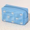 Accessories Place and Gather | Hearts Zip Pouch In Sky Blue