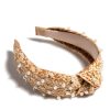 Accessories Place and Gather | Pearl Knotted Embellished Headband In Natural