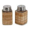 Home Place and Gather Accessories | Rattan Salt & Pepper Shaker Set