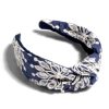 Accessories Place and Gather | Chifley Knotted Headband In Navy