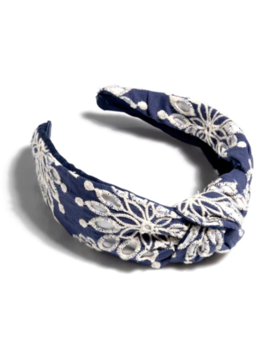 Accessories Place and Gather | Chifley Knotted Headband In Navy