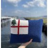 Home Place and Gather | Bunker Hill Flag Hooked Pillow 12" X 16"