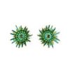 Accessories Place and Gather Earrings | Sunburst Earrings In Teal