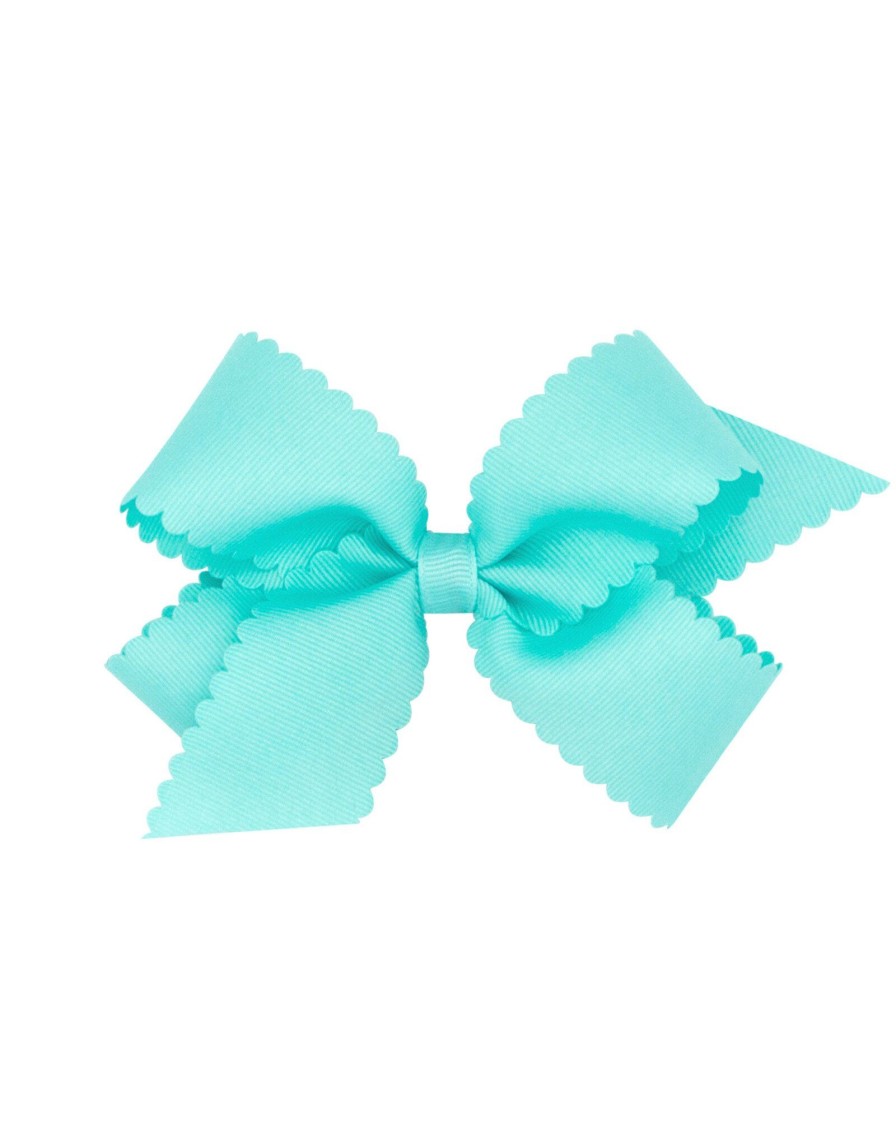 Lifestyle Place and Gather Bows | Medium Scallop Bow In Aqua