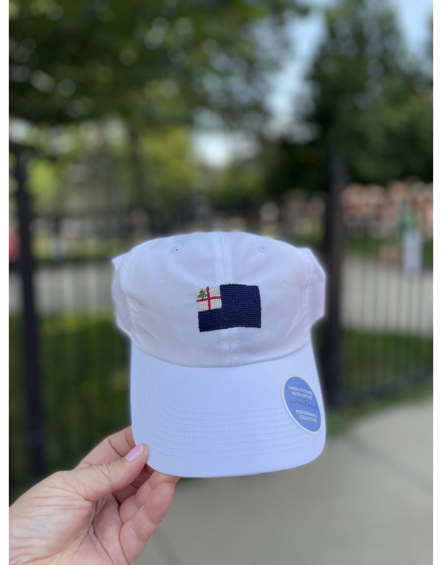 Accessories Place and Gather | White Bunker Hill Performance Flag Hat