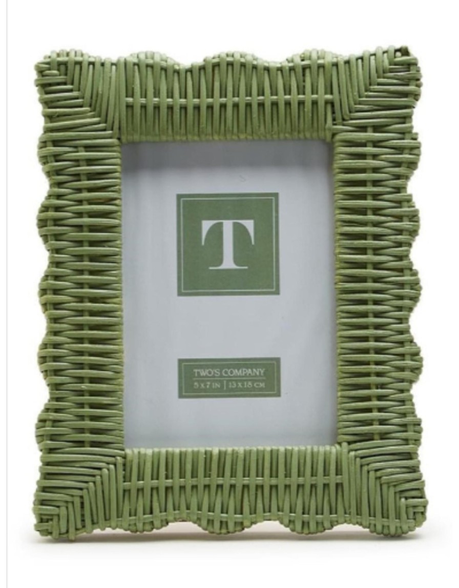 Home Place and Gather | Green Wicker Weave 5X7 Frame