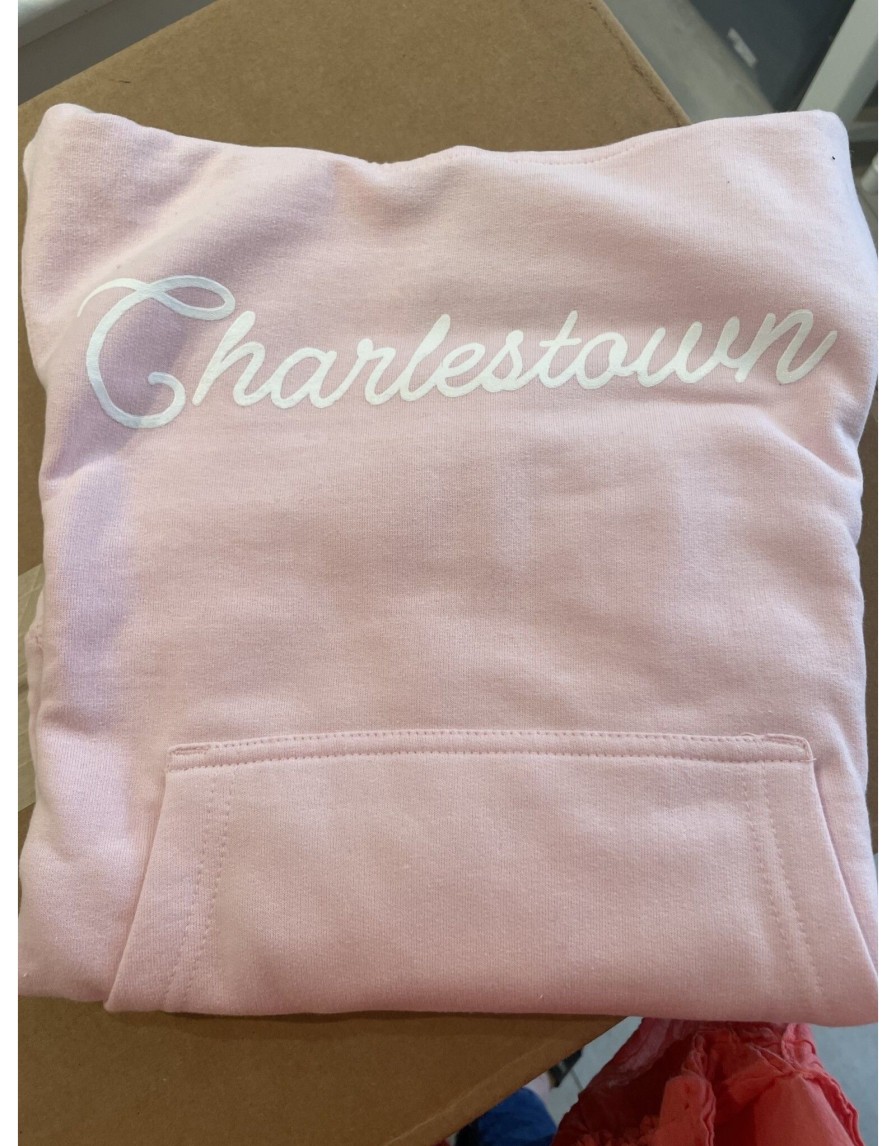 Accessories Place and Gather | Kid'S Charlestown Screenprinted Sweatshirt In Light Pink