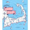 Home Place and Gather | Cape Cod Map Print By Casey Circle