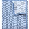 Home Place and Gather | Harborview Herringbone In Light Blue Blanket By Chappywrap