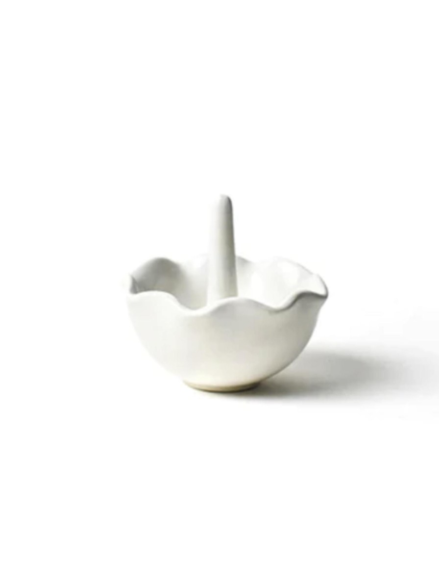 Home Place and Gather | Signature White Ruffle Ring Dish