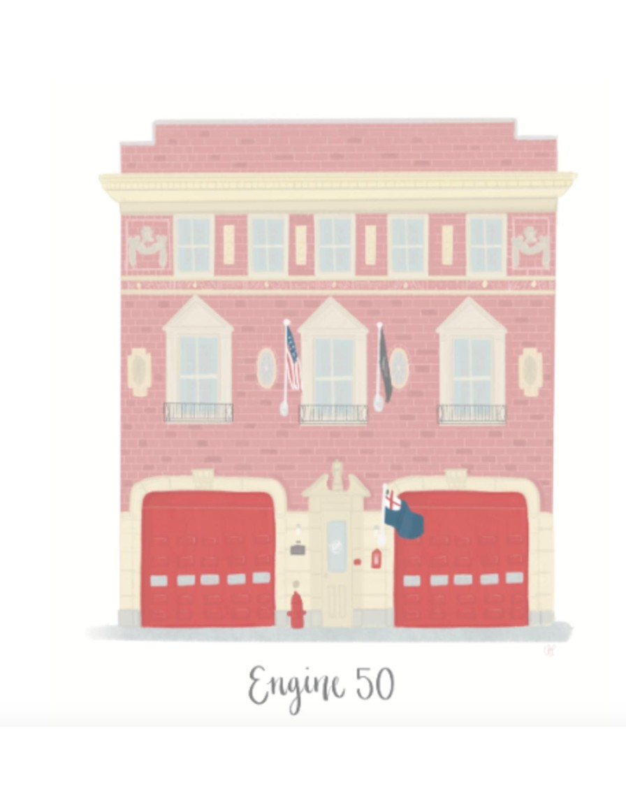 Home Place and Gather | Engine 50 Charlestown 8 X 10 Print By Palm Prints