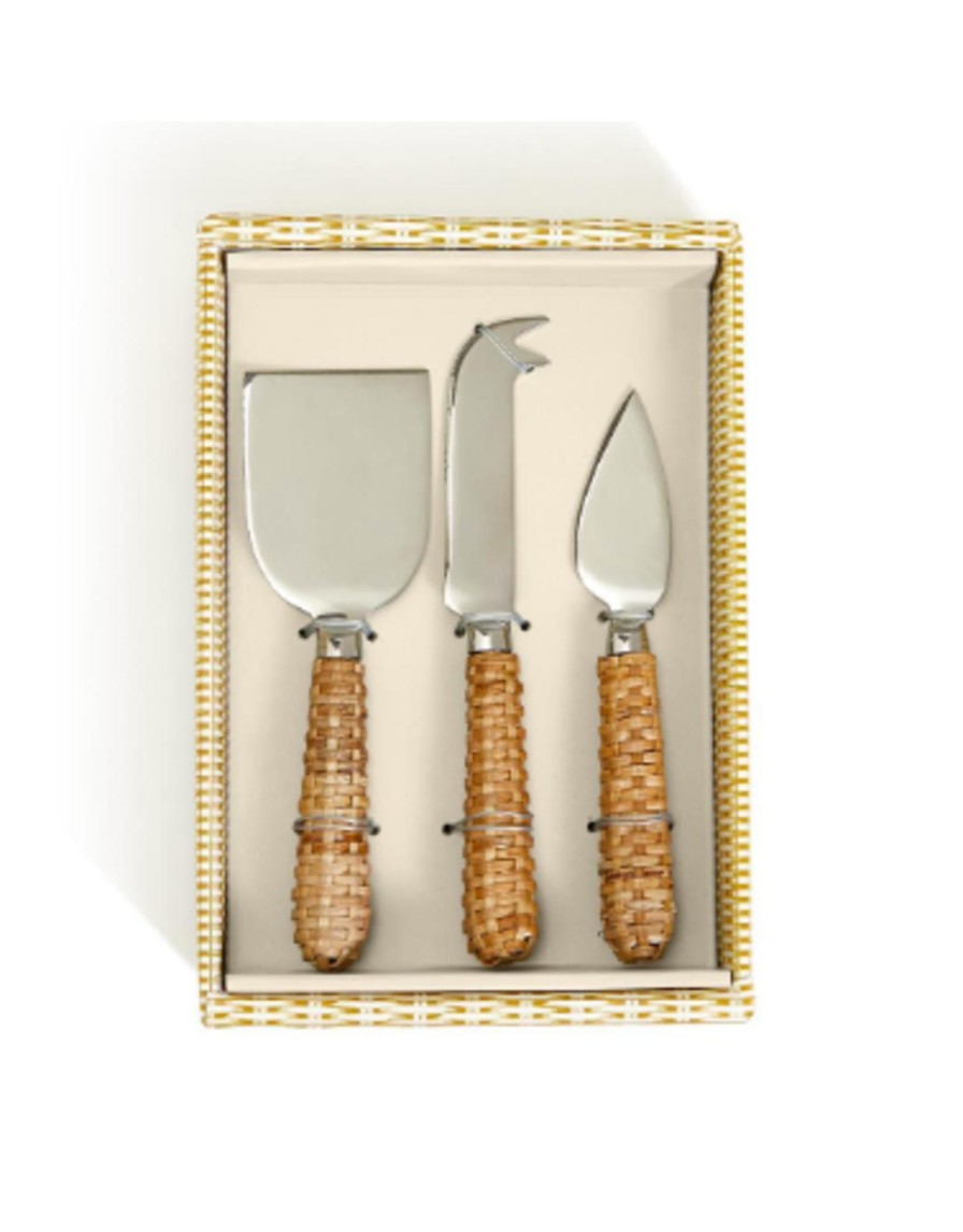 Home Place and Gather Platters, Boards, & Serveware | Wicker Weave Set Of Cheese Knives