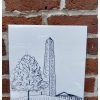 Home Place and Gather | Charlestown Monument Letterpress 8X10 Print By Albertine Press