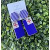 Accessories Place and Gather Earrings | Beaded Bunker Hill Flag Drop Earrings By Beth Ladd