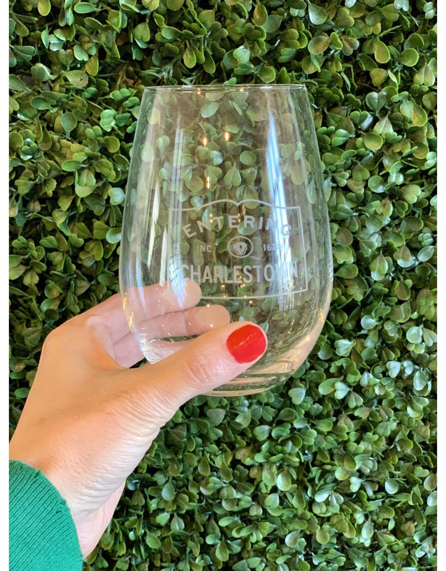 Home Place and Gather Wine Glasses | Entering Charlestown Stemless Wine Glass