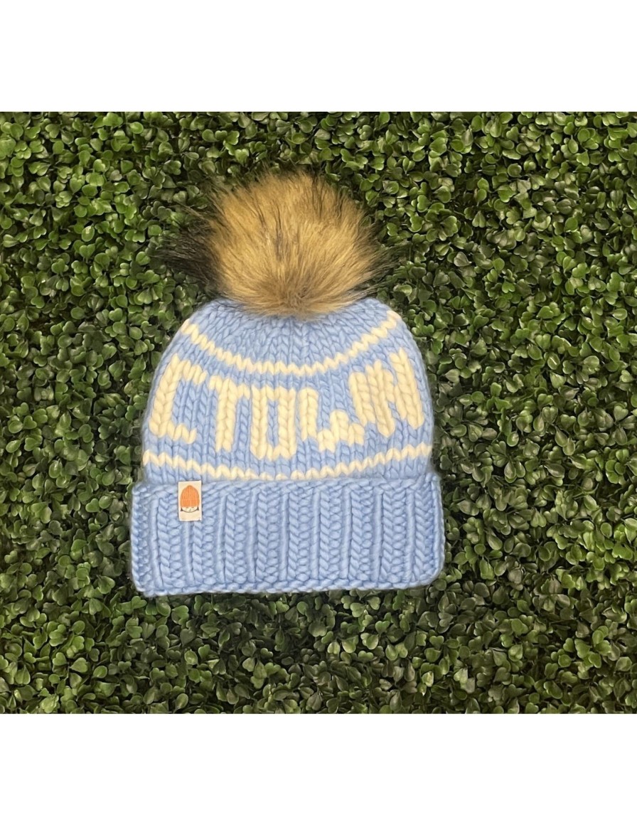 Accessories Place and Gather | Ctown Beanie In Sky Blue By Shit That I Knit