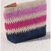 Accessories Place and Gather | Formentera Zip Pouch In Pink And Navy