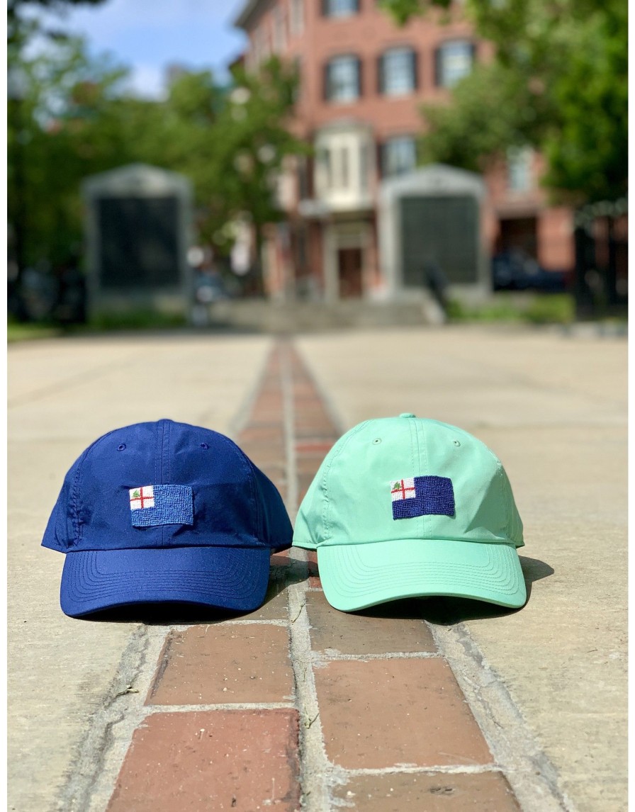 Accessories Place and Gather | Seafoam Bunker Hill Performance Flag Hat