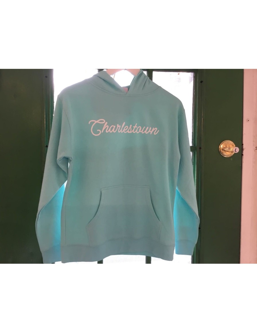 Accessories Place and Gather | Kid'S Charlestown Screenprinted Sweatshirt In Mint