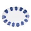 Home Place and Gather Platters, Boards, & Serveware | Santorini Dot Small Oval Platter