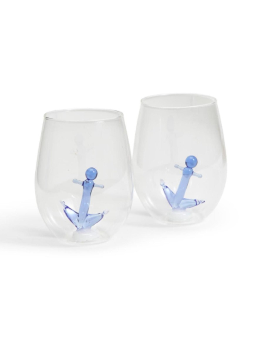 Home Place and Gather Wine Glasses | Anchor Stemless Wine Glass