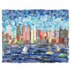 Home Place and Gather | Sailboats In Boston Harbor Matted Print