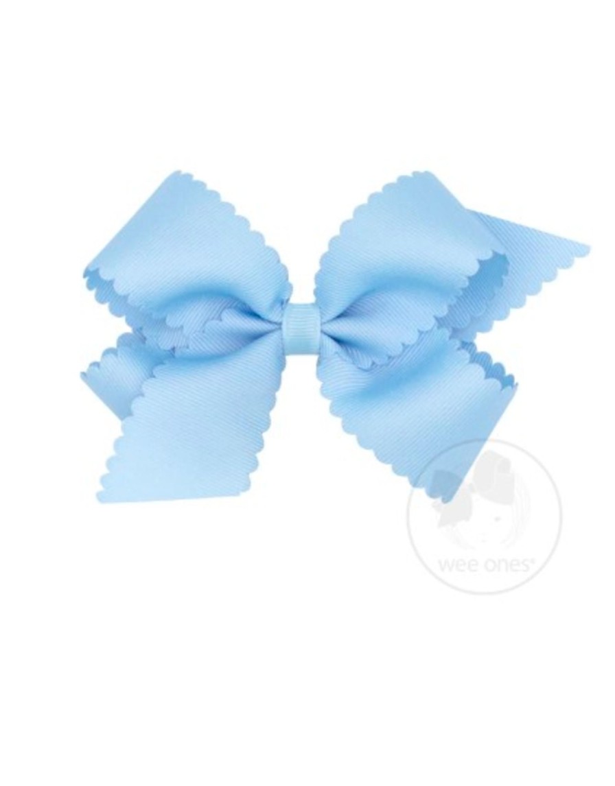 Lifestyle Place and Gather Bows | Medium Scallop Bow In Millennium Blue