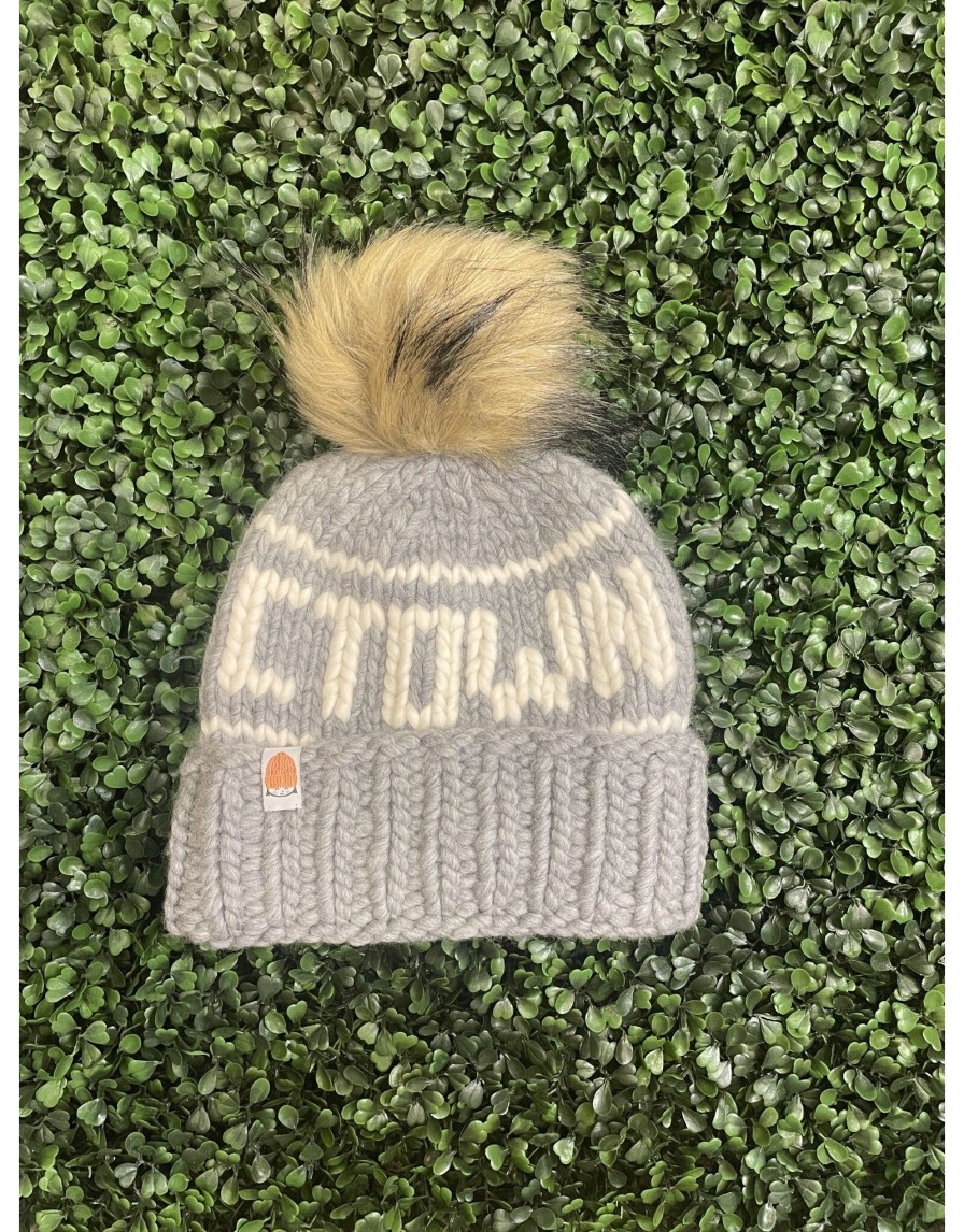 Accessories Place and Gather | Ctown Beanie In Heather Gray By Shit That I Knit