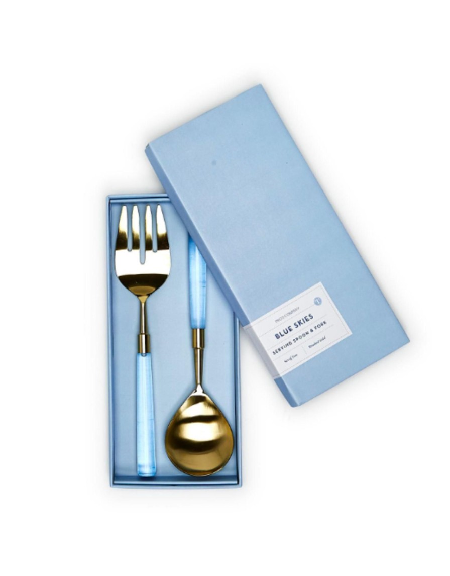 Home Place and Gather Platters, Boards, & Serveware | Blue Sky Salad Server Set In Gift Box