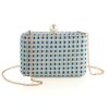 Accessories Place and Gather | Gemma Minaudiere Clutch In Blue