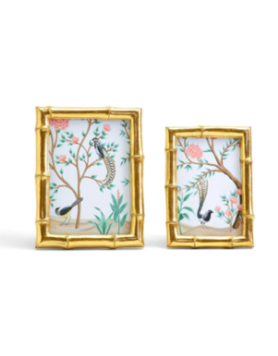 Home Place and Gather | Gold Faux Bamboo Frame 4X6