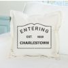 Home Place and Gather | Entering Charlestown 20 X 20 Pillow In Black